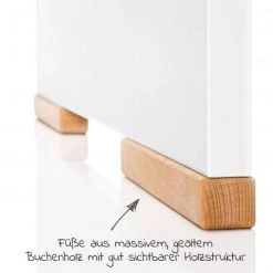 Schardt Baby- und Kinderbett Designline Komfort Buche teilmassiv 70 x 140 cm - Natur Weiß -Wohnen & Schlafen Verkäufe schardt baby und kinderbett designline komfort buche teilmassiv 70 x 140 cm natur weiss 04 401 02 03 d4