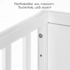 Schardt Baby- und Kinderbett Designline Komfort Buche teilmassiv 70 x 140 cm - Weiß -Wohnen & Schlafen Verkäufe schardt baby und kinderbett designline komfort buche teilmassiv 70 x 140 cm weiss 04 401 02 02 d3