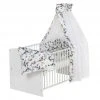 Schardt Babybett-Komplett-Set Classic-Line inkl. Bettwäsche, Himmel, Nestchen & Matratze Weiß 70 x 140 cm - Jungle - Kollektion 2022
