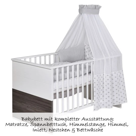 Schardt Kinderzimmer Maxx Fleetwood 15-tlg. mit 2-türigem Schrank inkl. Textilkollektion Ice Crystal Grau 2 Schardt Kinderzimmer Maxx Fleetwood 15-tlg. mit 2-türigem Schrank inkl. Textilkollektion Ice Crystal Grau – Bild 2