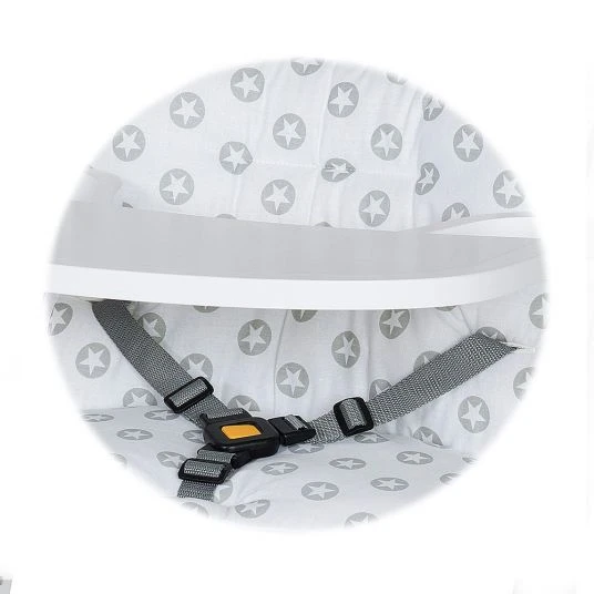 Schardt Treppen-Hochstuhl Domino inkl. Spielbrett und Sitzverkleinerer - Circle Star - Grey 4 Schardt Treppen-Hochstuhl Domino inkl. Spielbrett und Sitzverkleinerer - Circle Star - Grey – Bild 4