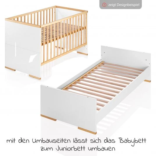 Schardt Umbauseiten für Babybett Designline Basic und Komfort - Weiß 2 Schardt Umbauseiten für Babybett Designline Basic und Komfort - Weiß – Bild 2