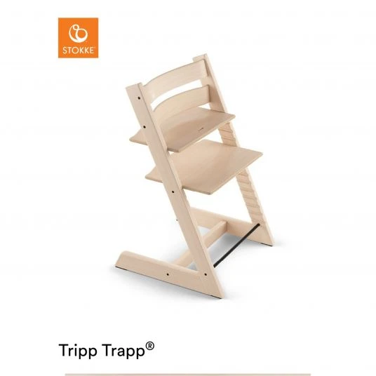 Stokke Tripp Trapp® Natur Newborn Set - Hochstuhl + Neugeborenenaufsatz (verstellbar) Grey 2 Stokke Tripp Trapp® Natur Newborn Set - Hochstuhl + Neugeborenenaufsatz (verstellbar) Grey – Bild 2