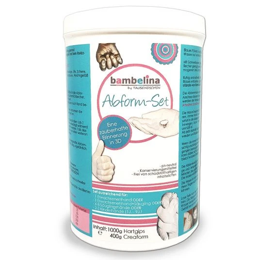 Tausendschön Abform-Set - Gipsabdruck Babyhand & Erwachsenenhand 1 Tausendschön Abform-Set - Gipsabdruck Babyhand & Erwachsenenhand
