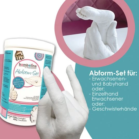 Tausendschön Abform-Set - Gipsabdruck Babyhand & Erwachsenenhand 2 Tausendschön Abform-Set - Gipsabdruck Babyhand & Erwachsenenhand – Bild 2