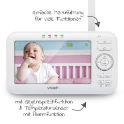 Vtech Video-Babyphone Babymonitor VM5252 - 5 Zoll -Wohnen & Schlafen Verkäufe vtech video babyphone babymonitor vm5252 5 zoll 80 302197 d3